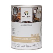 Масло для столешниц из дерева и рабочих поверхностей "Maz-Slo" 1л Масло для столешниц из дерева и рабочих поверхностей "Maz-Slo" 1л